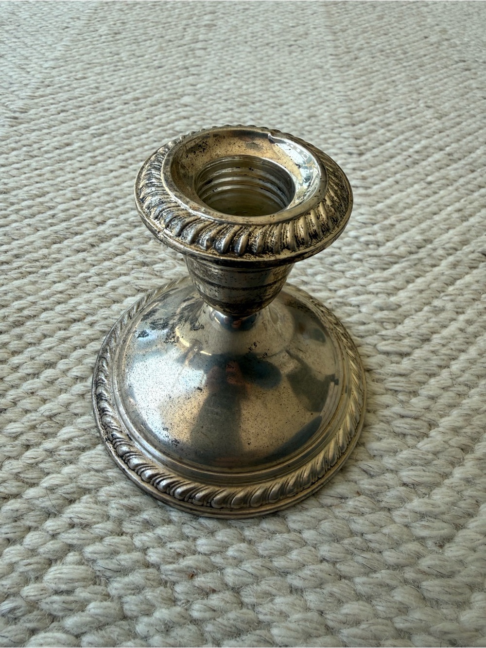Vintage Alvin Sterling Silver Weighted Candle stick holder